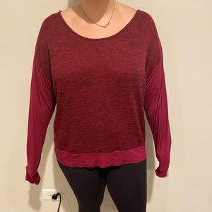 Maroon long sleeve tee